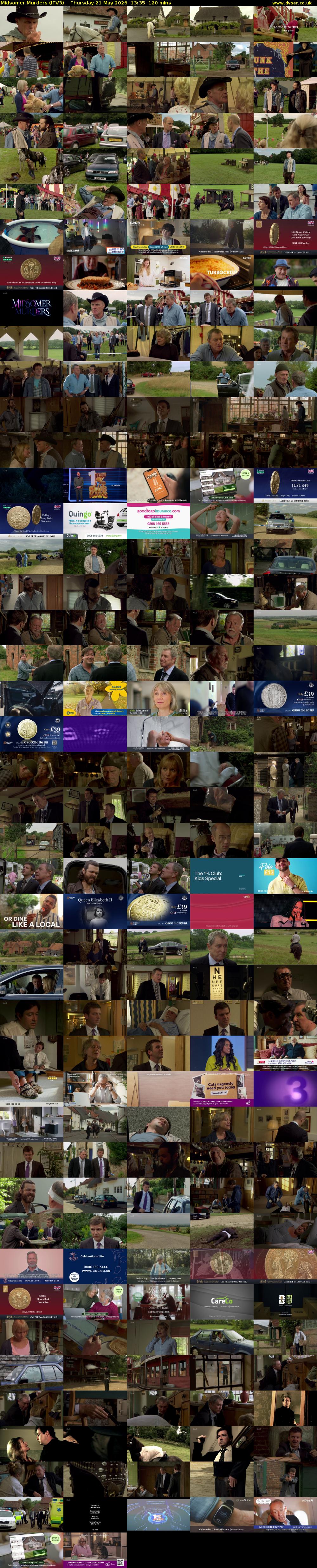 Midsomer Murders (ITV3) Thursday 21 May 2026 13:35 - 15:35