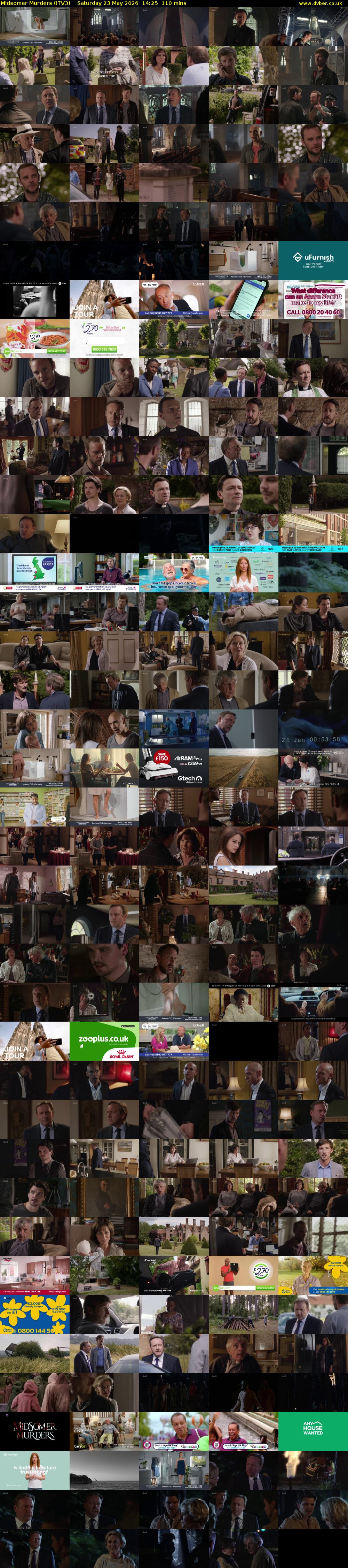 Midsomer Murders (ITV3) Saturday 23 May 2026 14:25 - 16:15