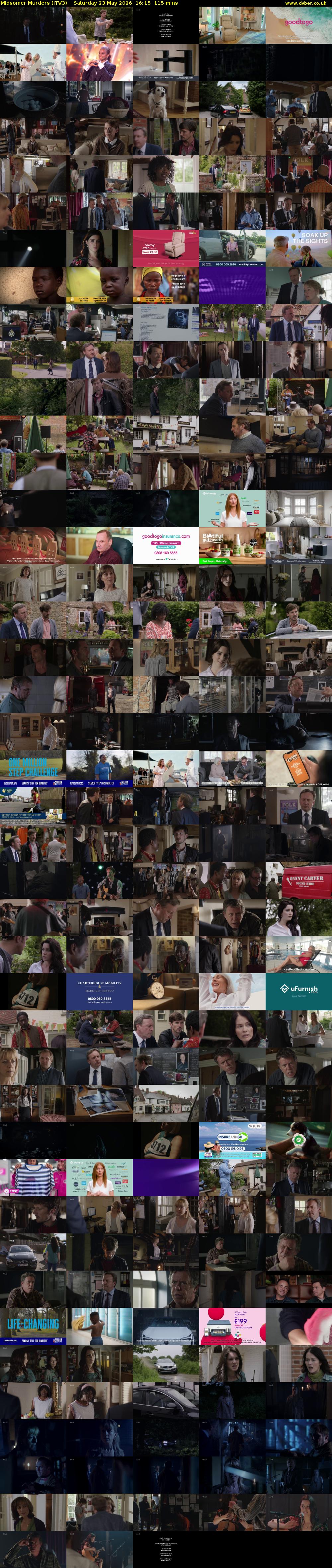 Midsomer Murders (ITV3) Saturday 23 May 2026 16:15 - 18:10
