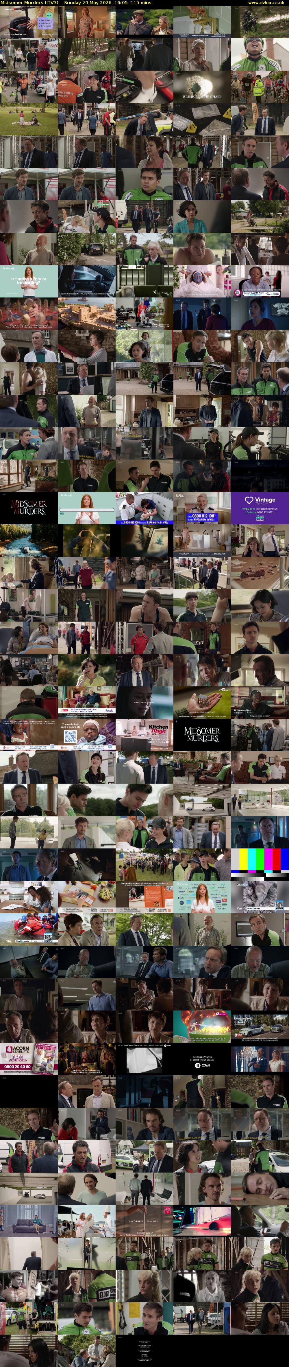 Midsomer Murders (ITV3) Sunday 24 May 2026 16:05 - 18:00