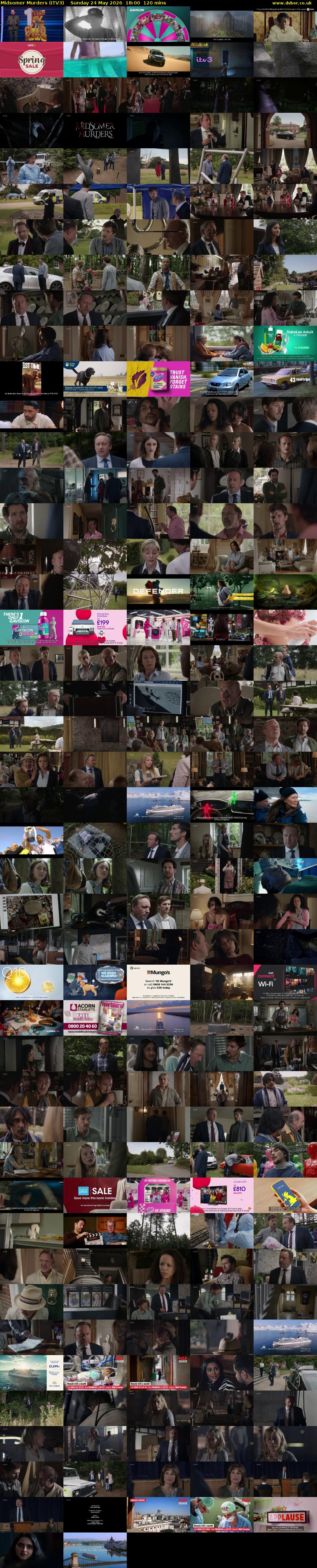Midsomer Murders (ITV3) Sunday 24 May 2026 18:00 - 20:00