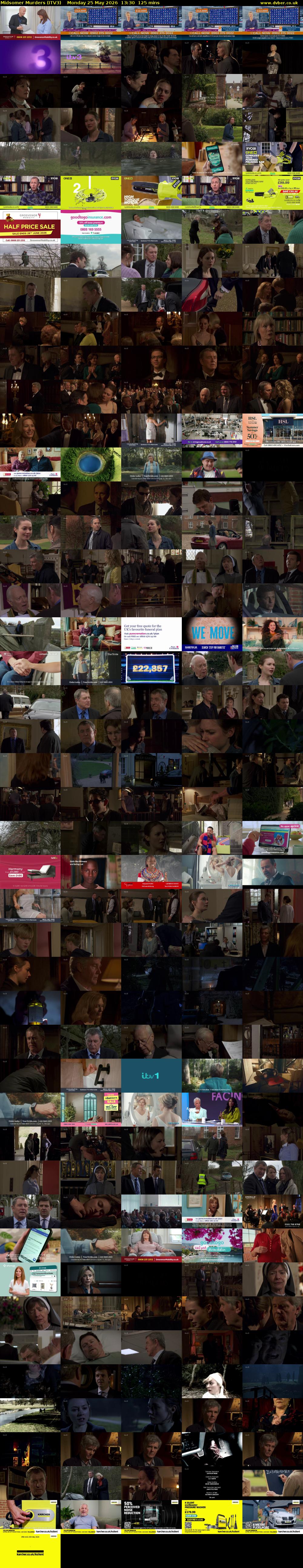 Midsomer Murders (ITV3) Monday 25 May 2026 13:30 - 15:35
