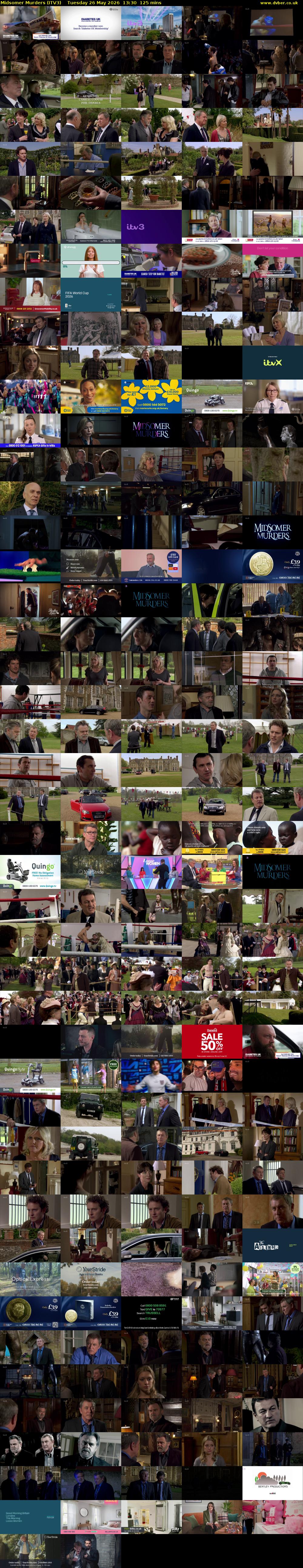 Midsomer Murders (ITV3) Tuesday 26 May 2026 13:30 - 15:35
