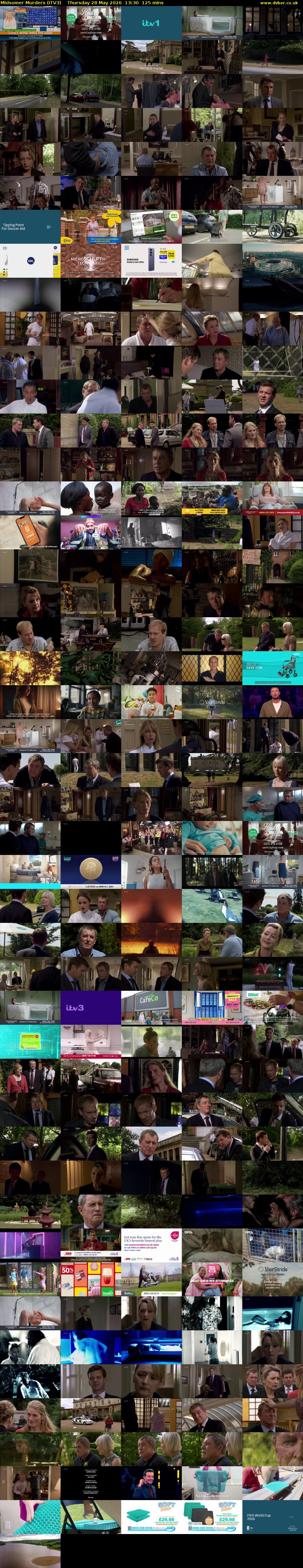 Midsomer Murders (ITV3) Thursday 28 May 2026 13:30 - 15:35