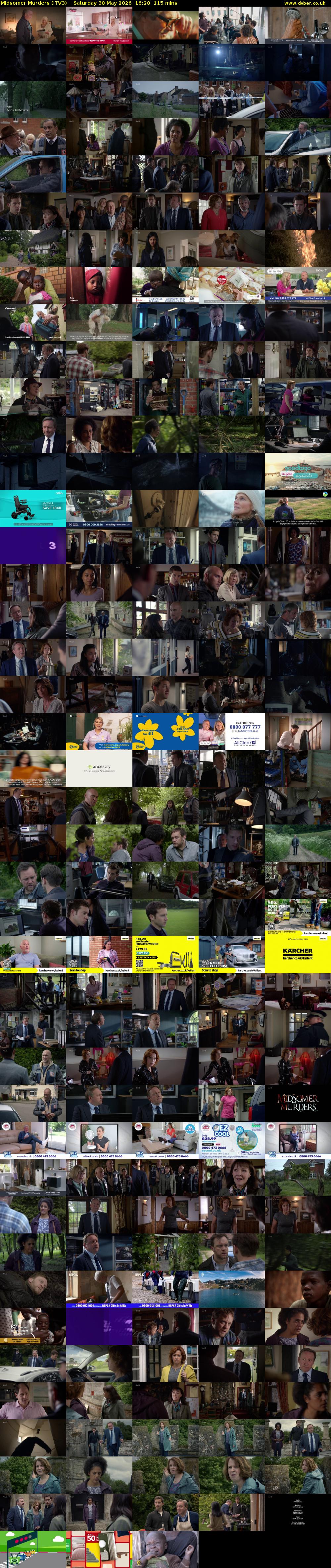 Midsomer Murders (ITV3) Saturday 30 May 2026 16:20 - 18:15