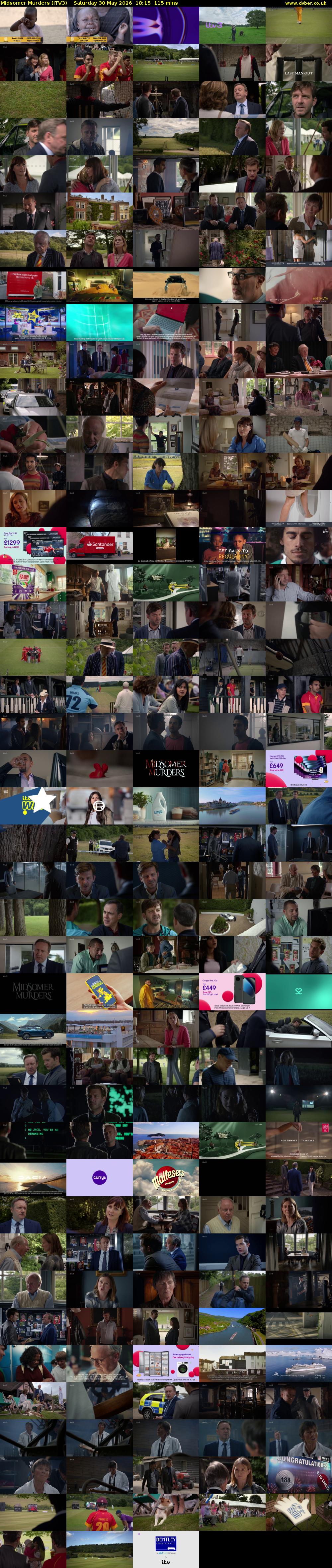 Midsomer Murders (ITV3) Saturday 30 May 2026 18:15 - 20:10
