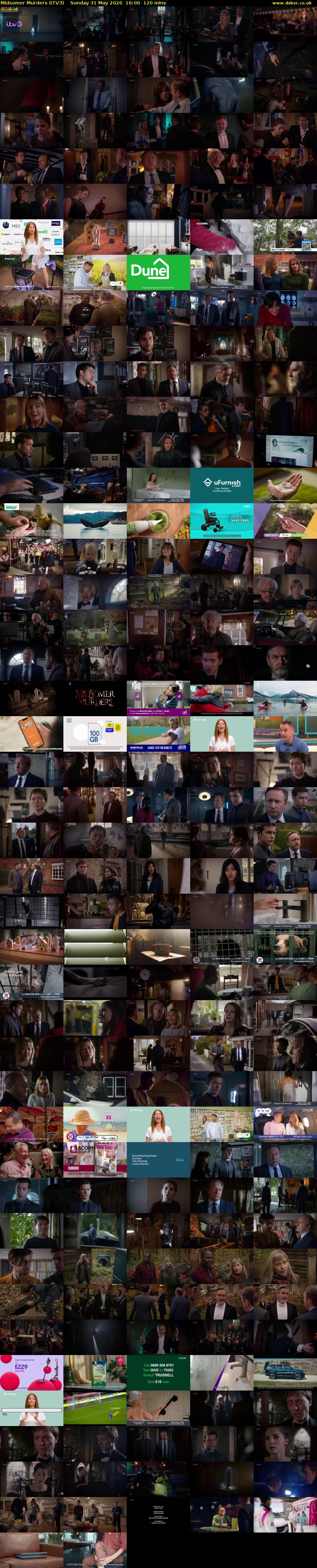 Midsomer Murders (ITV3) Sunday 31 May 2026 16:00 - 18:00