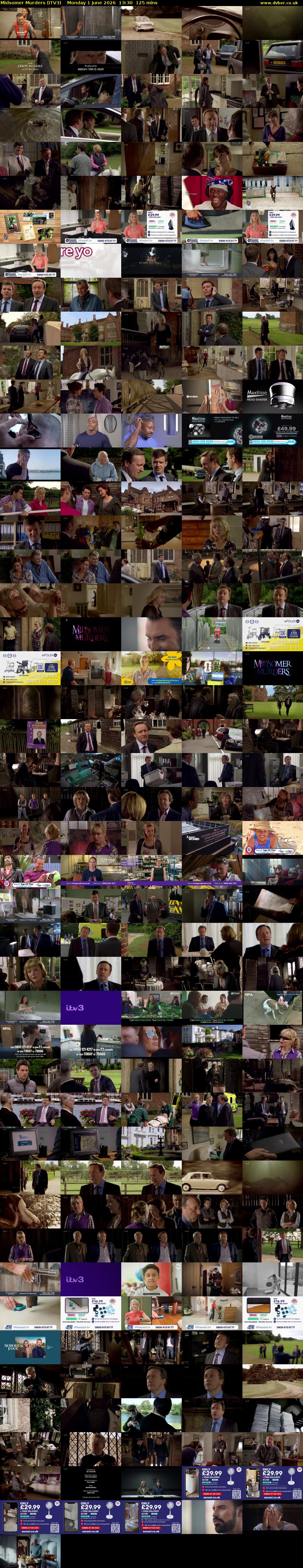 Midsomer Murders (ITV3) Monday 1 June 2026 13:30 - 15:35
