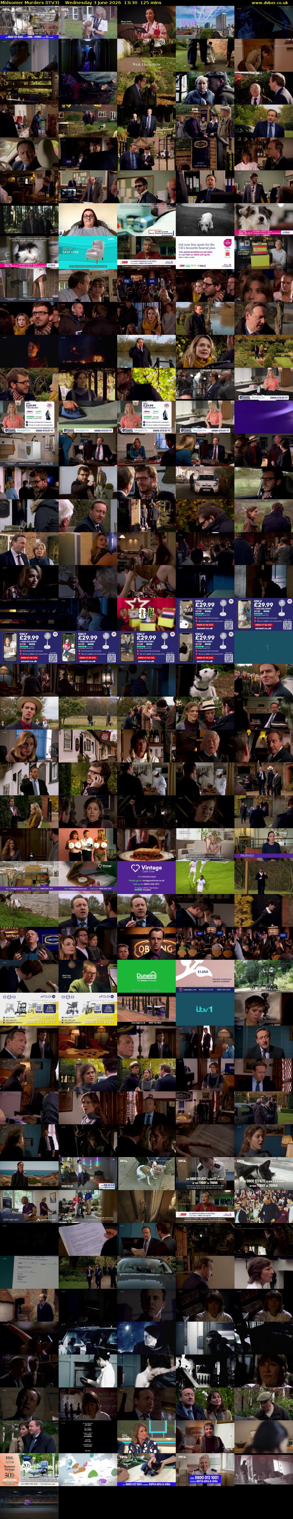 Midsomer Murders (ITV3) Wednesday 3 June 2026 13:30 - 15:35