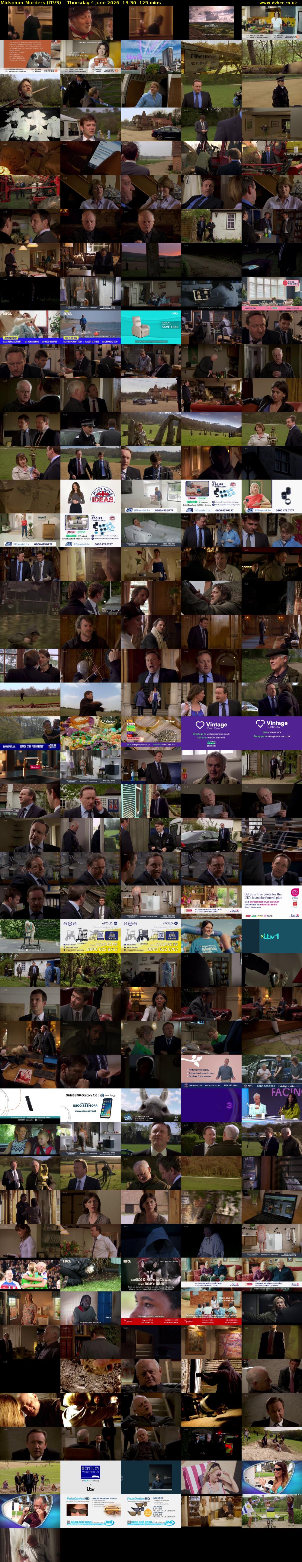 Midsomer Murders (ITV3) Thursday 4 June 2026 13:30 - 15:35