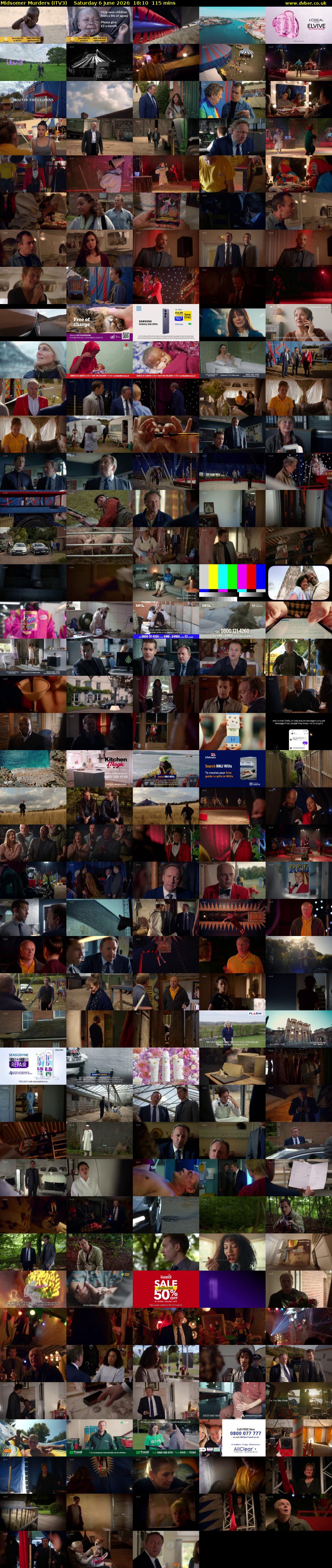 Midsomer Murders (ITV3) Saturday 6 June 2026 18:10 - 20:05