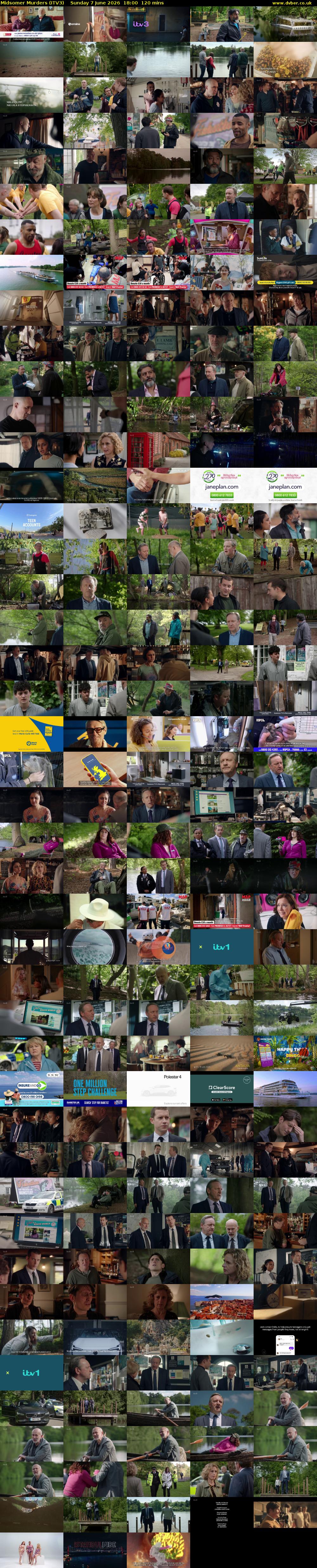 Midsomer Murders (ITV3) Sunday 7 June 2026 18:00 - 20:00