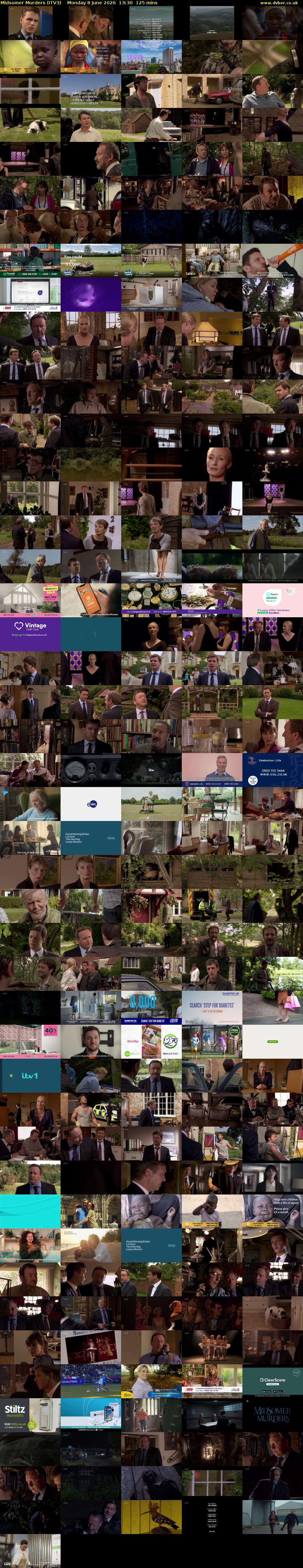 Midsomer Murders (ITV3) Monday 8 June 2026 13:30 - 15:35