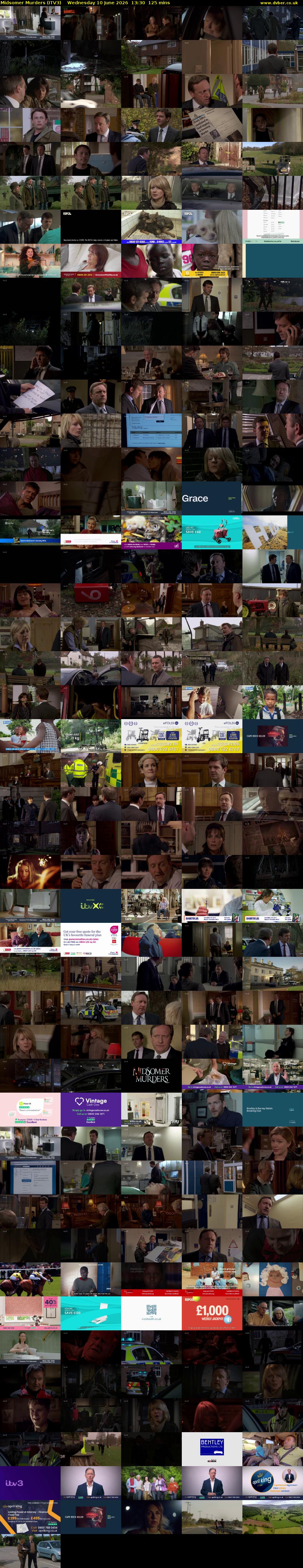 Midsomer Murders (ITV3) Wednesday 10 June 2026 13:30 - 15:35