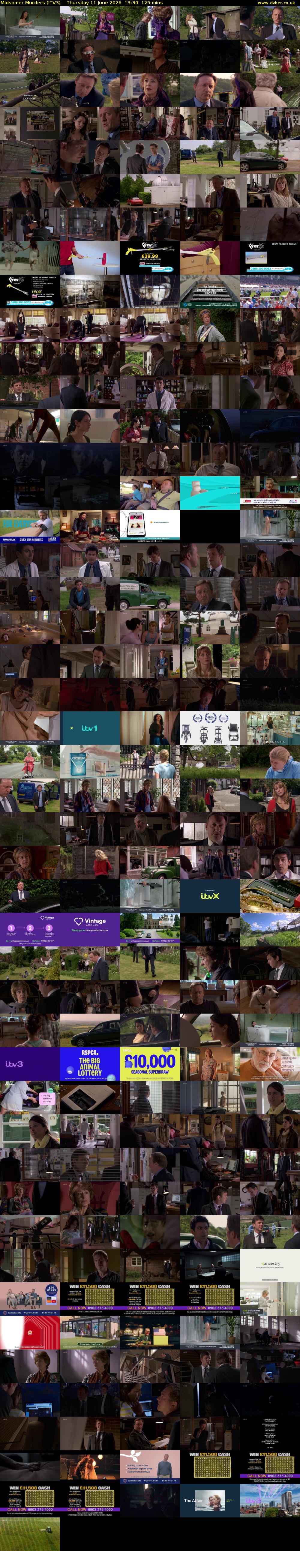 Midsomer Murders (ITV3) Thursday 11 June 2026 13:30 - 15:35
