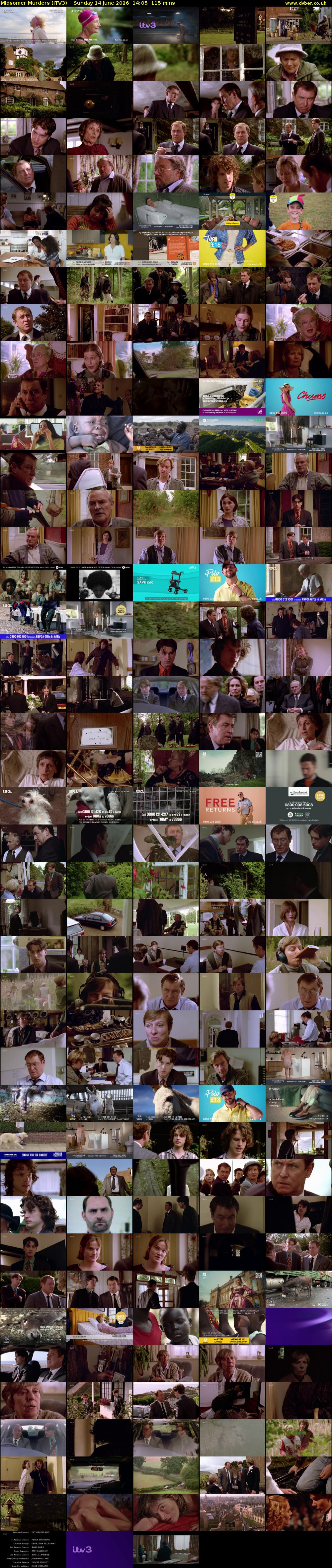Midsomer Murders (ITV3) Sunday 14 June 2026 14:05 - 16:00