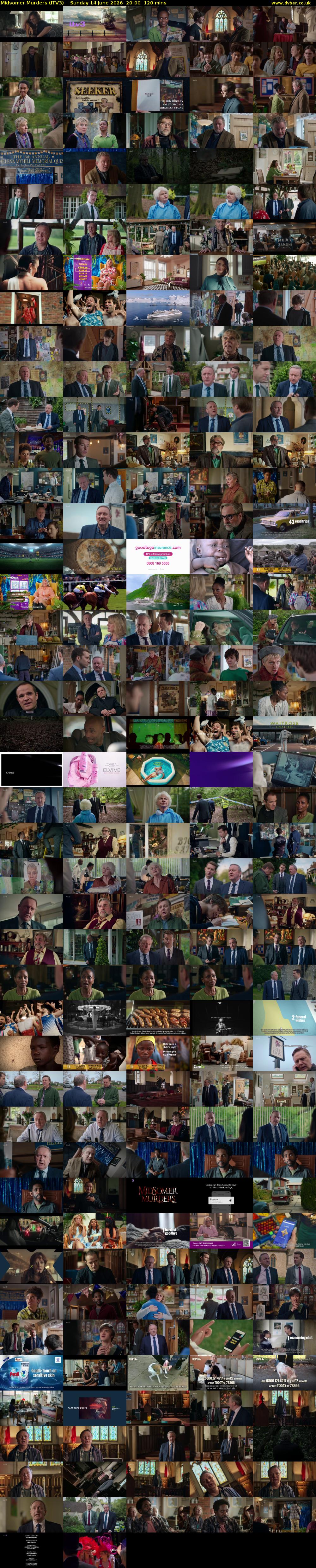 Midsomer Murders (ITV3) Sunday 14 June 2026 20:00 - 22:00