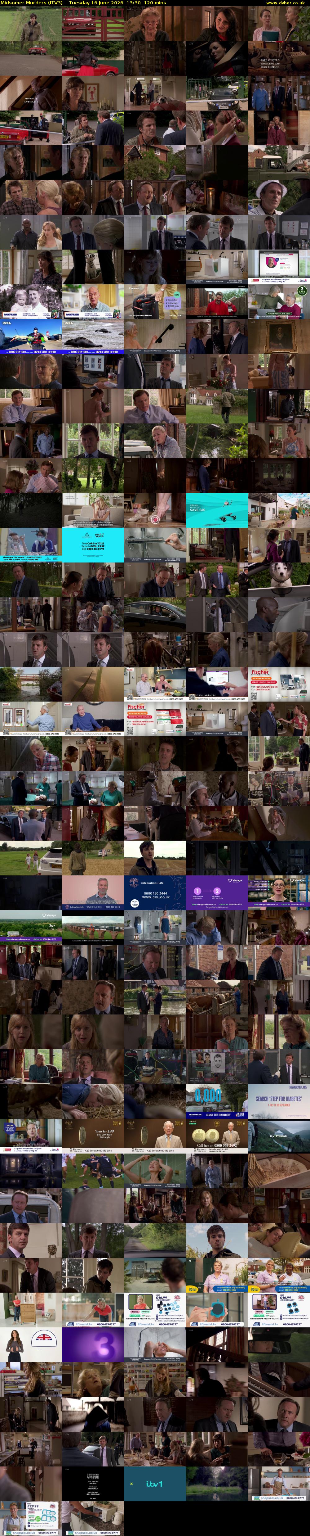 Midsomer Murders (ITV3) Tuesday 16 June 2026 13:30 - 15:30