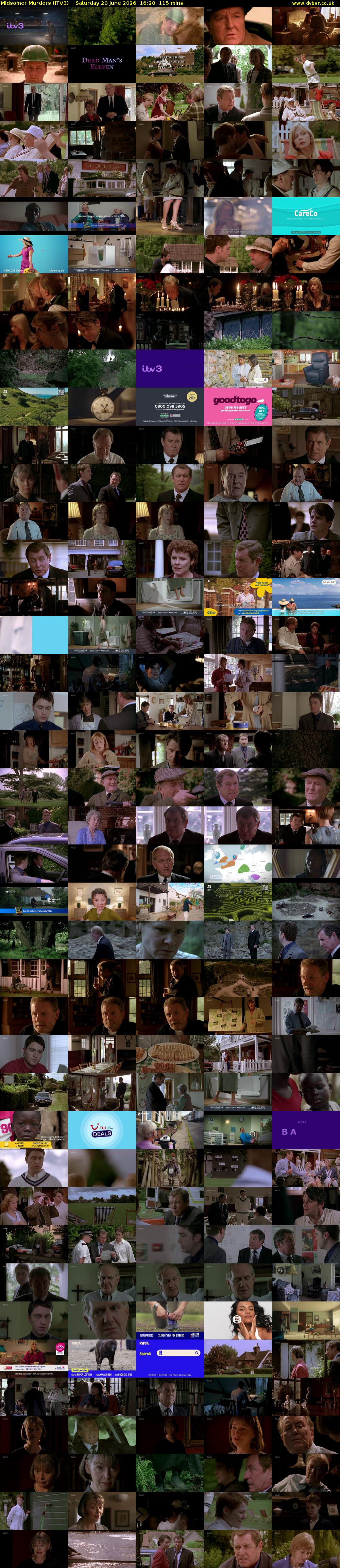 Midsomer Murders (ITV3) Saturday 20 June 2026 16:20 - 18:15