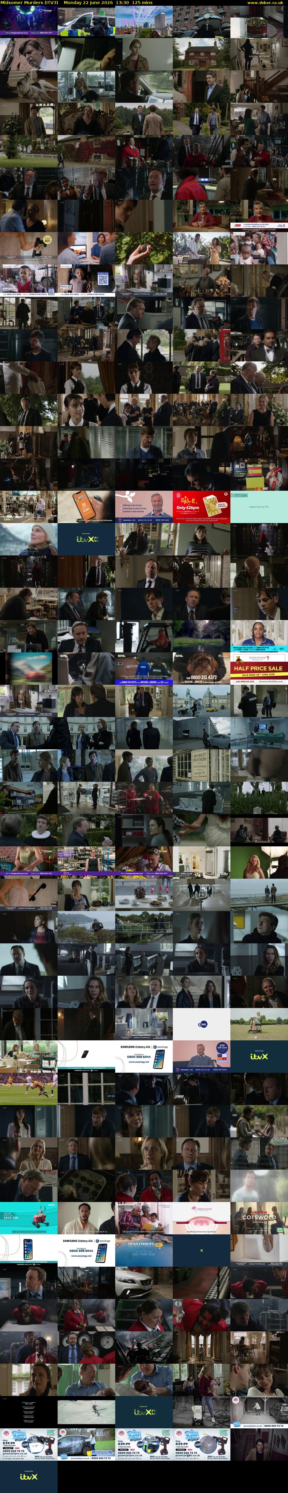 Midsomer Murders (ITV3) Monday 22 June 2026 13:30 - 15:35