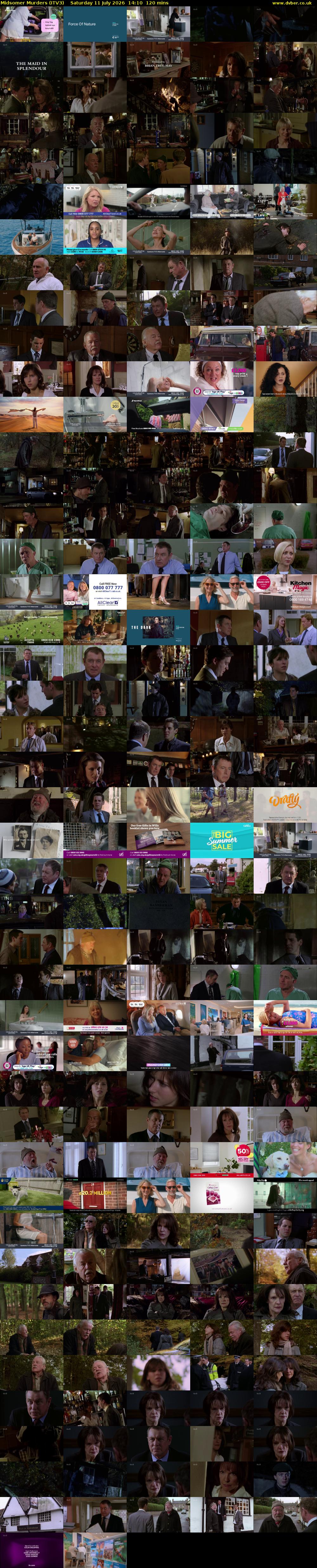 Midsomer Murders (ITV3) Saturday 11 July 2026 14:10 - 16:10