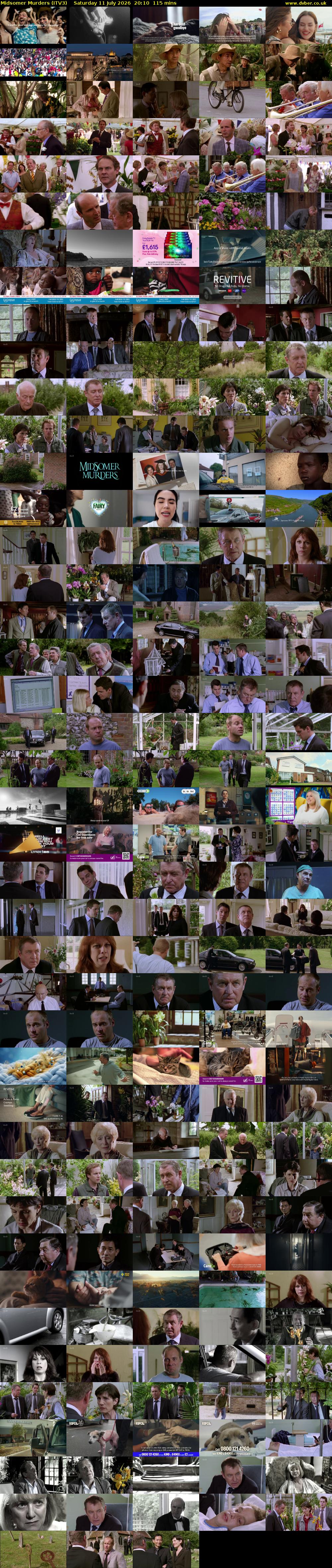 Midsomer Murders (ITV3) Saturday 11 July 2026 20:10 - 22:05