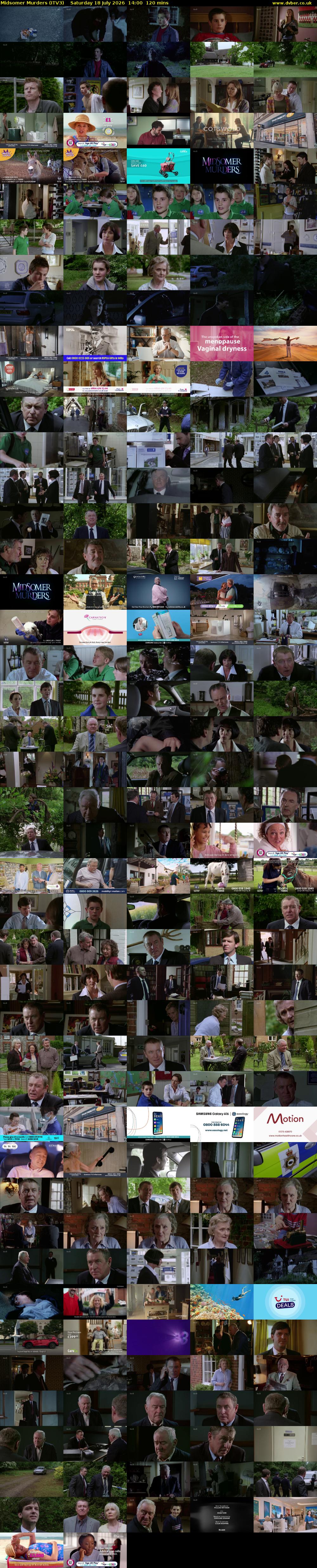 Midsomer Murders (ITV3) Saturday 18 July 2026 14:00 - 16:00