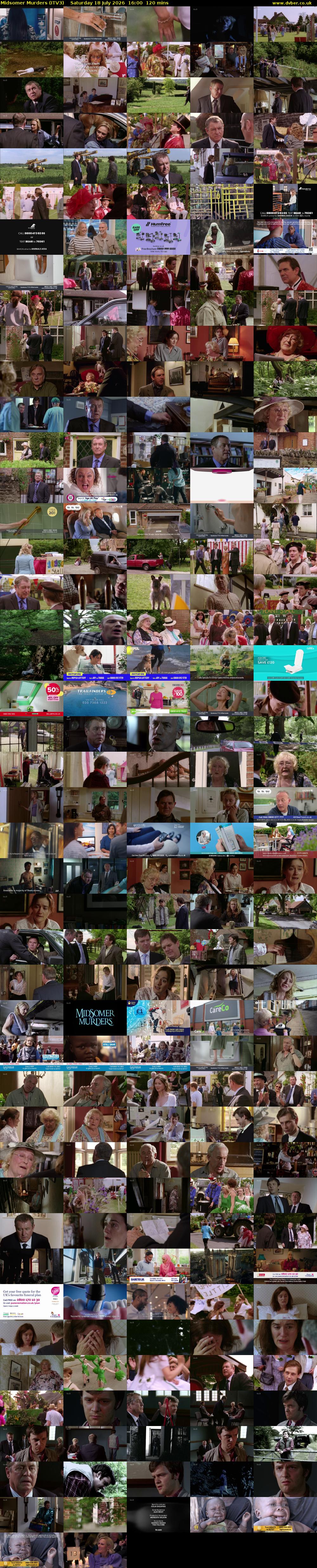 Midsomer Murders (ITV3) Saturday 18 July 2026 16:00 - 18:00