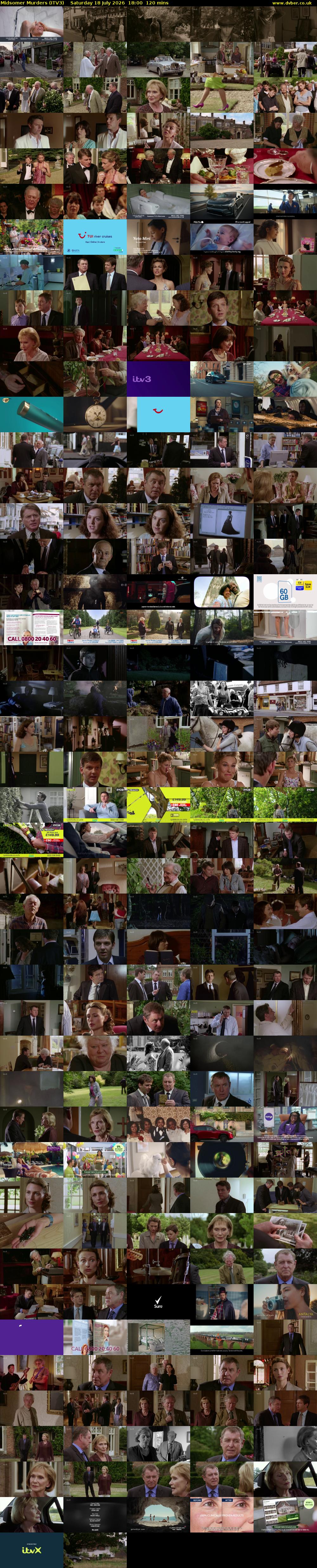 Midsomer Murders (ITV3) Saturday 18 July 2026 18:00 - 20:00