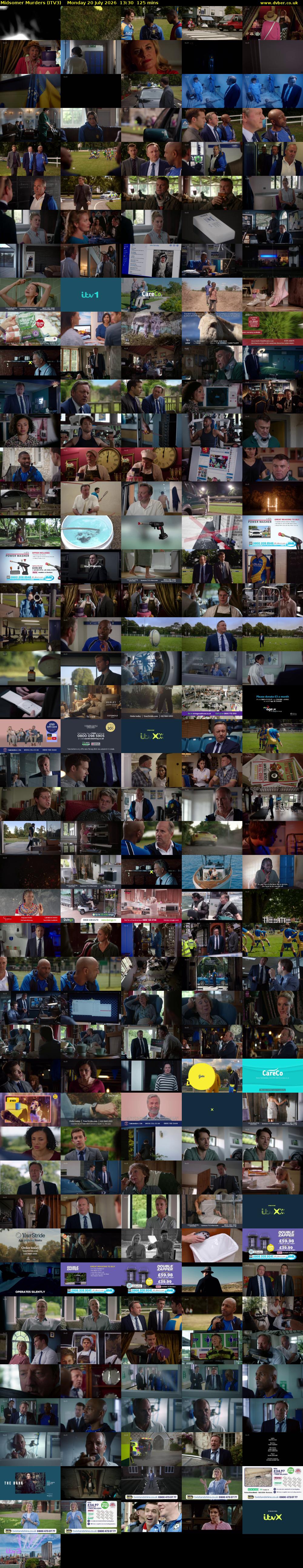 Midsomer Murders (ITV3) Monday 20 July 2026 13:30 - 15:35