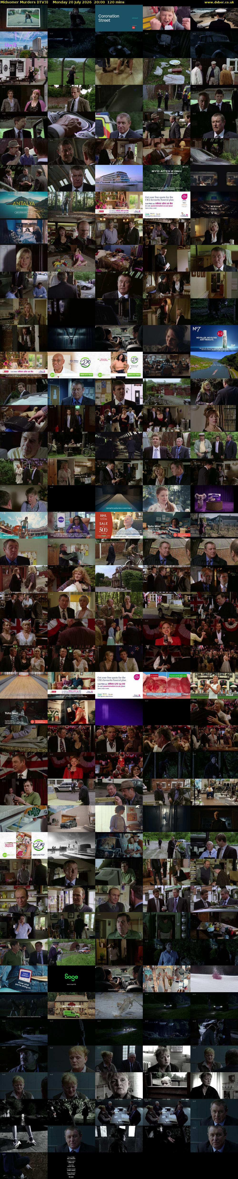 Midsomer Murders (ITV3) Monday 20 July 2026 20:00 - 22:00