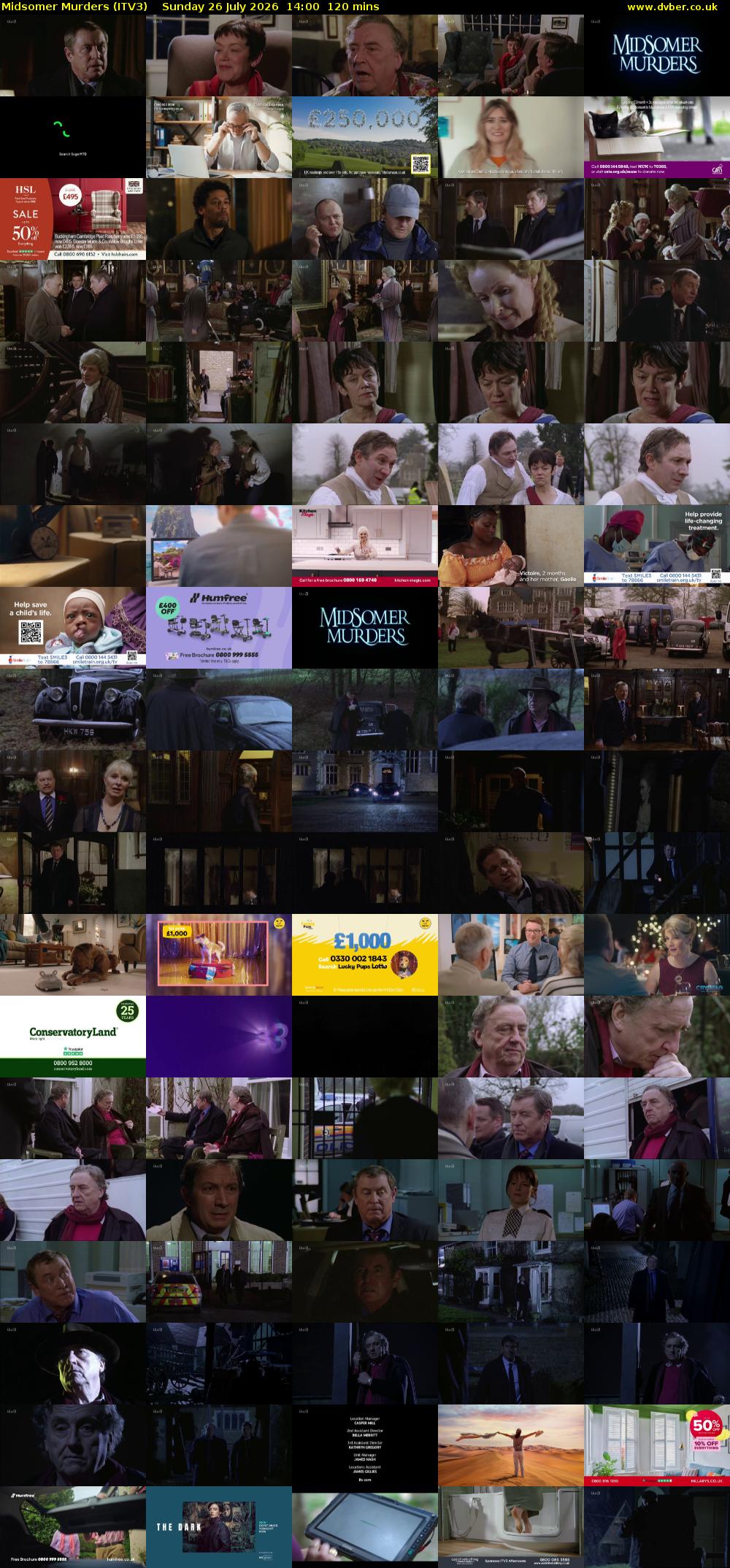 Midsomer Murders (ITV3) Sunday 26 July 2026 14:00 - 16:00