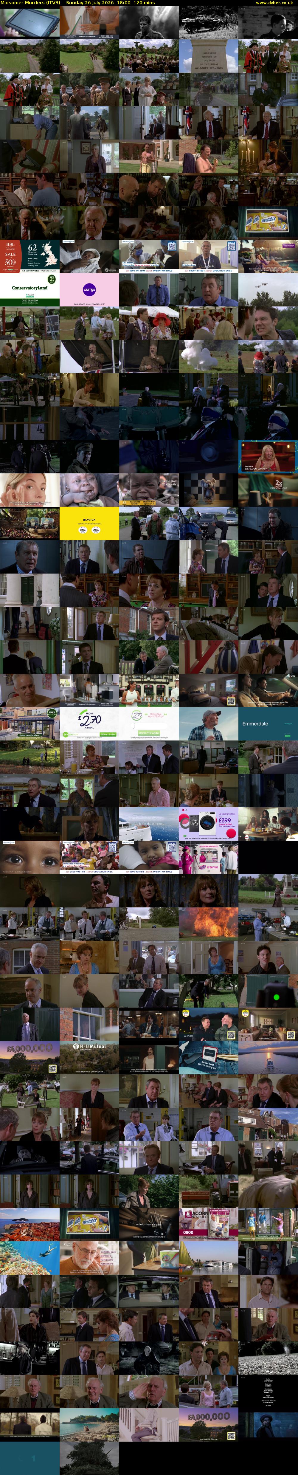 Midsomer Murders (ITV3) Sunday 26 July 2026 18:00 - 20:00