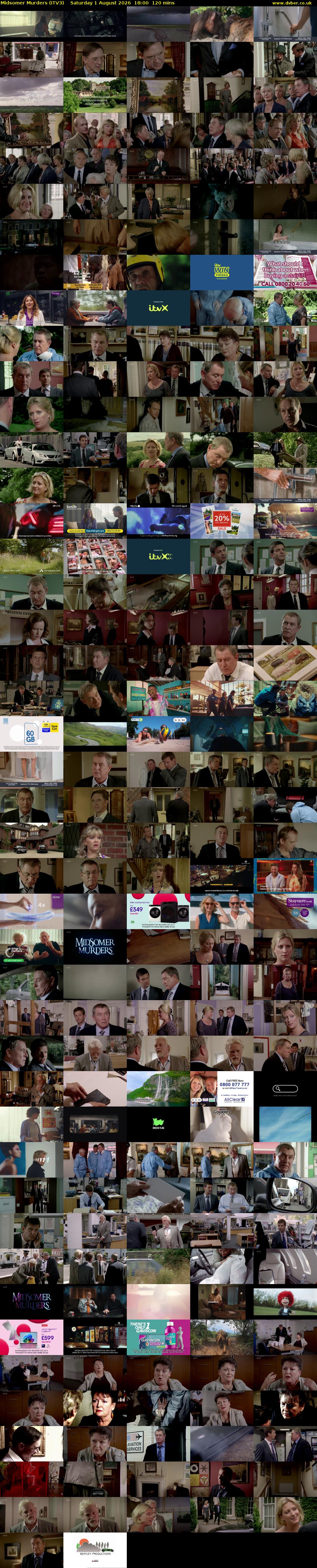 Midsomer Murders (ITV3) Saturday 1 August 2026 18:00 - 20:00