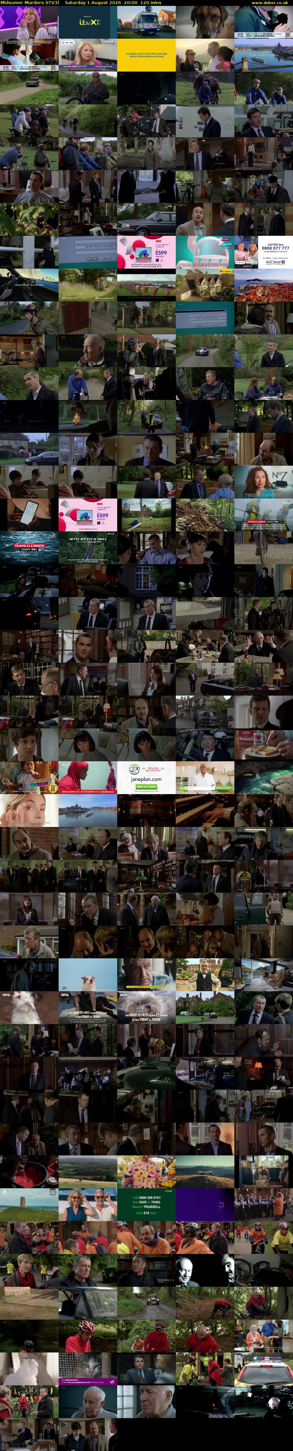 Midsomer Murders (ITV3) Saturday 1 August 2026 20:00 - 22:00