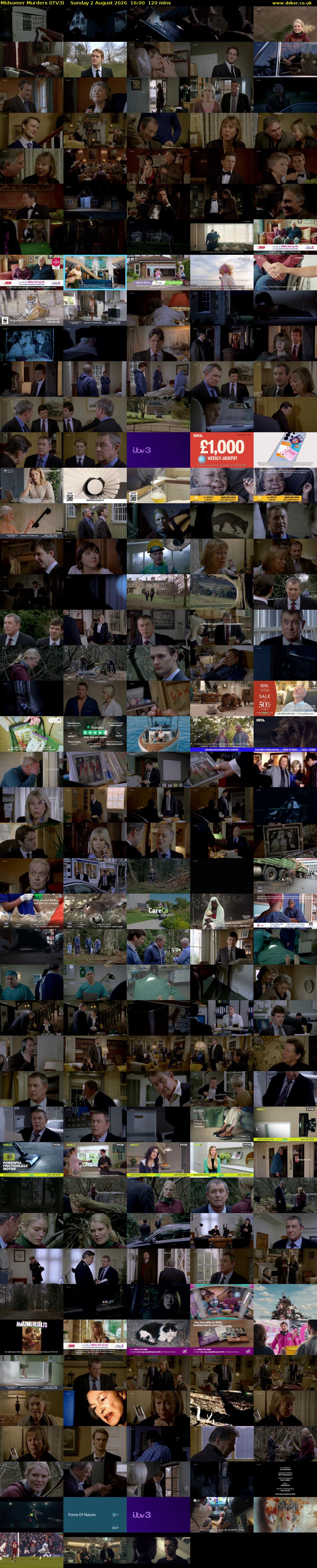 Midsomer Murders (ITV3) Sunday 2 August 2026 16:00 - 18:00