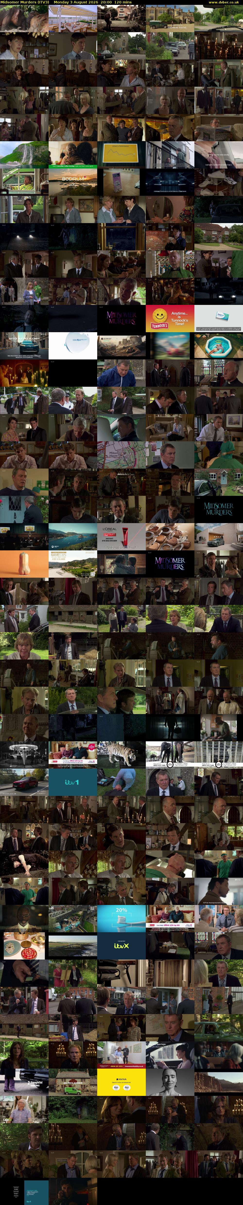 Midsomer Murders (ITV3) Monday 3 August 2026 20:00 - 22:00