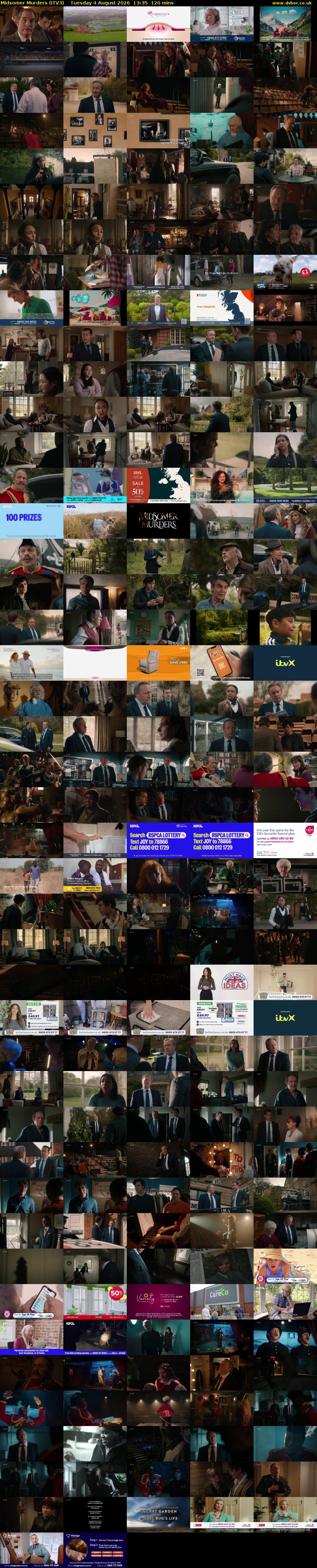 Midsomer Murders (ITV3) Tuesday 4 August 2026 13:35 - 15:35
