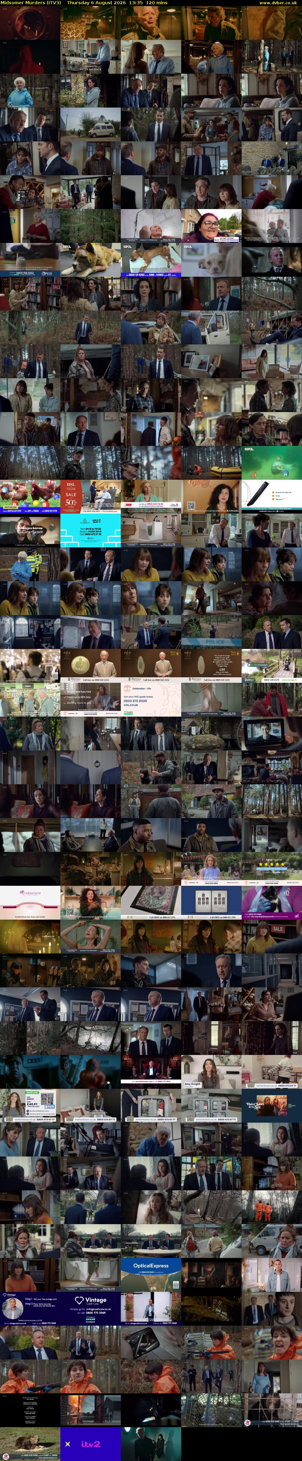 Midsomer Murders (ITV3) Thursday 6 August 2026 13:35 - 15:35
