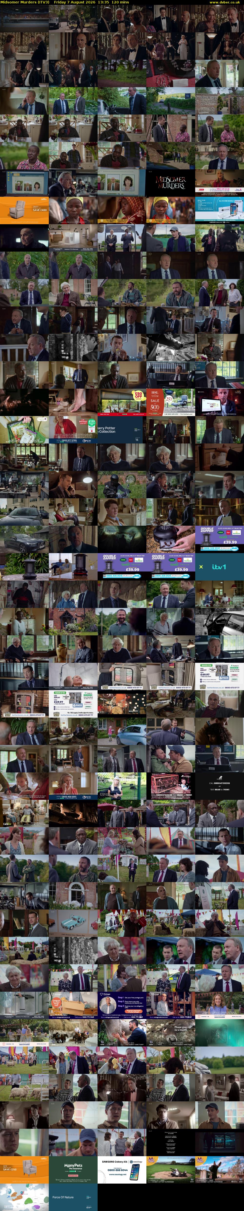 Midsomer Murders (ITV3) Friday 7 August 2026 13:35 - 15:35