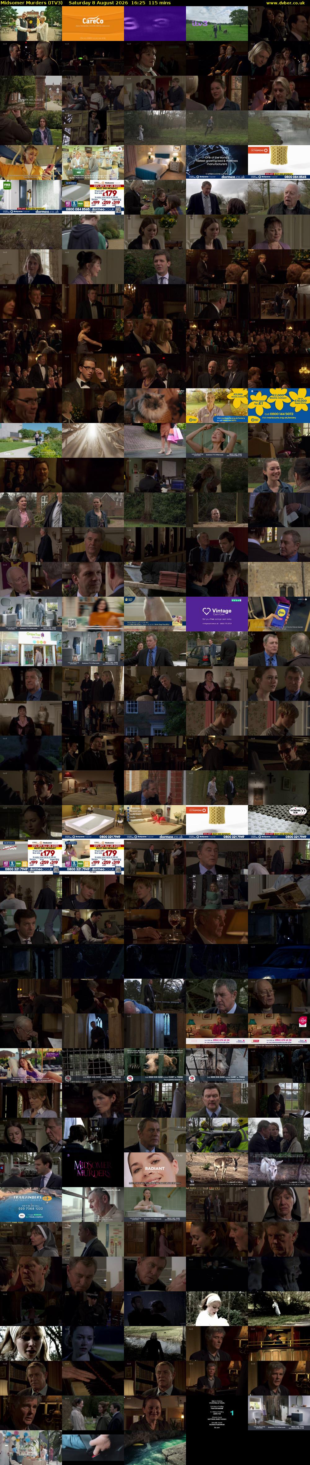 Midsomer Murders (ITV3) Saturday 8 August 2026 16:25 - 18:20