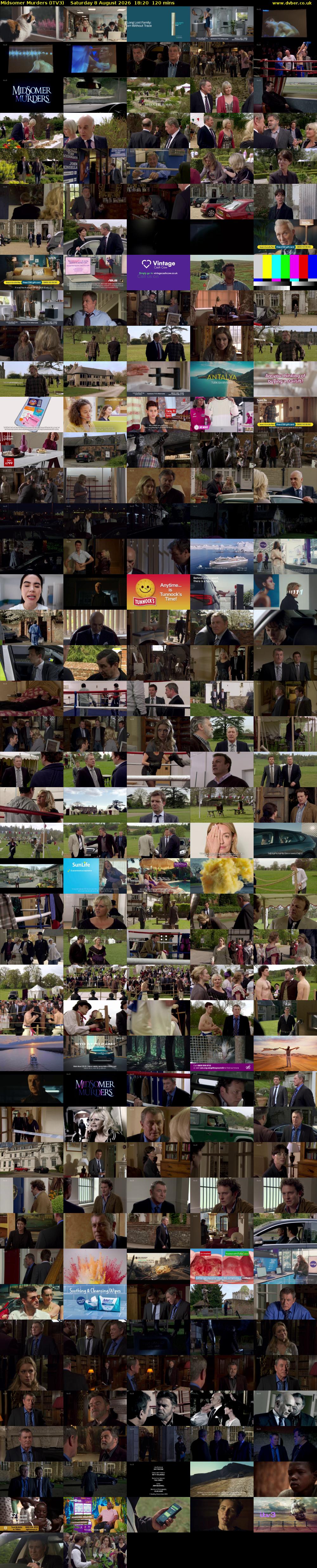 Midsomer Murders (ITV3) Saturday 8 August 2026 18:20 - 20:20
