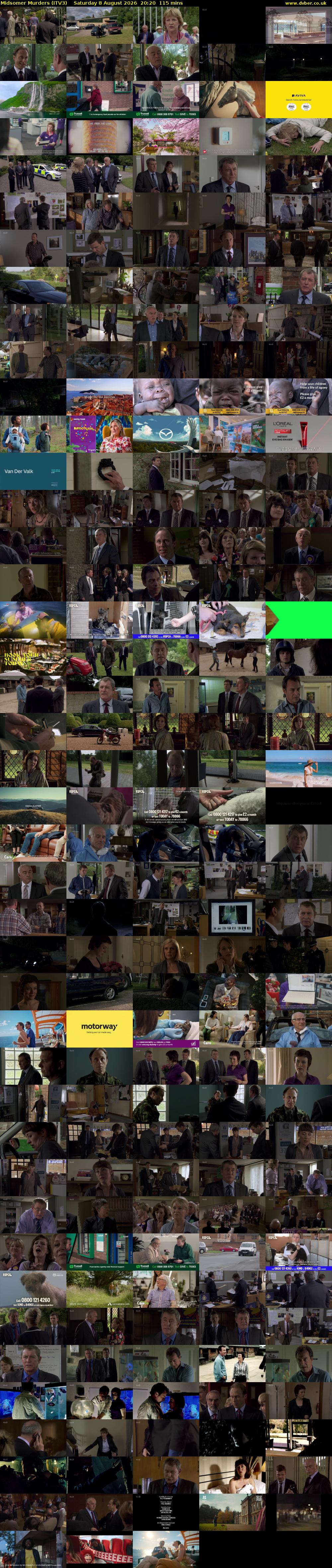 Midsomer Murders (ITV3) Saturday 8 August 2026 20:20 - 22:15