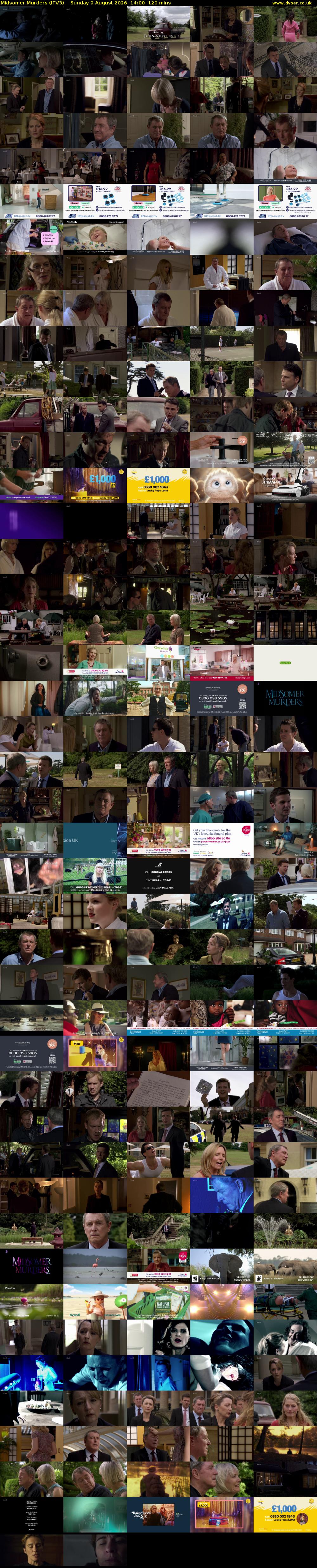 Midsomer Murders (ITV3) Sunday 9 August 2026 14:00 - 16:00