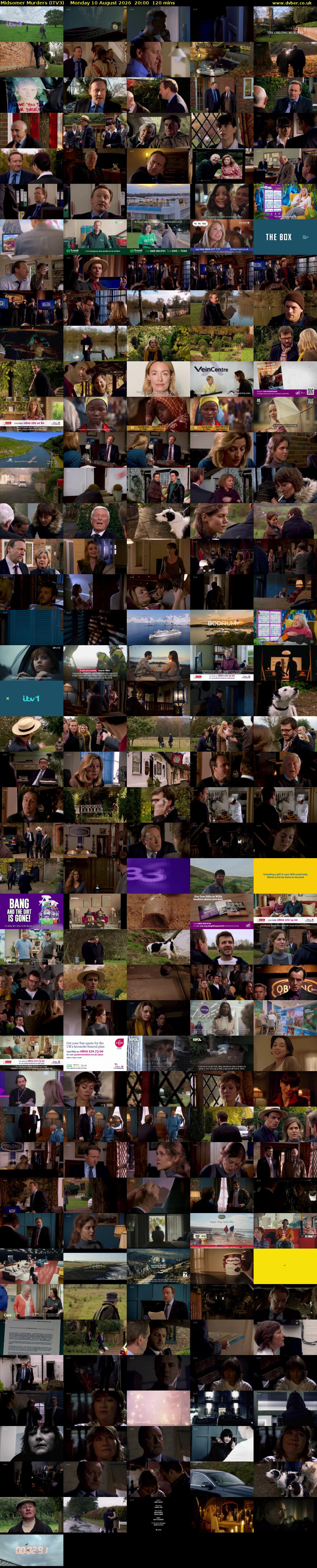 Midsomer Murders (ITV3) Monday 10 August 2026 20:00 - 22:00
