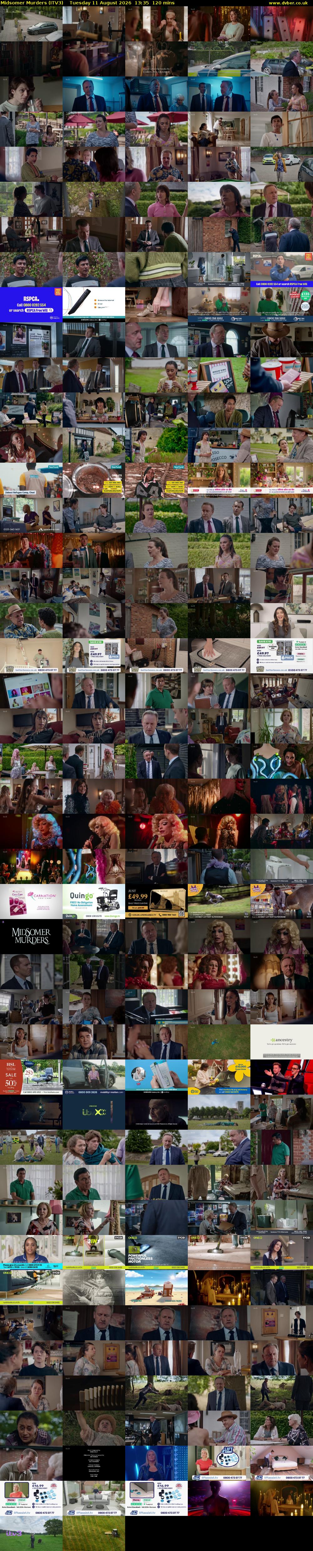 Midsomer Murders (ITV3) Tuesday 11 August 2026 13:35 - 15:35