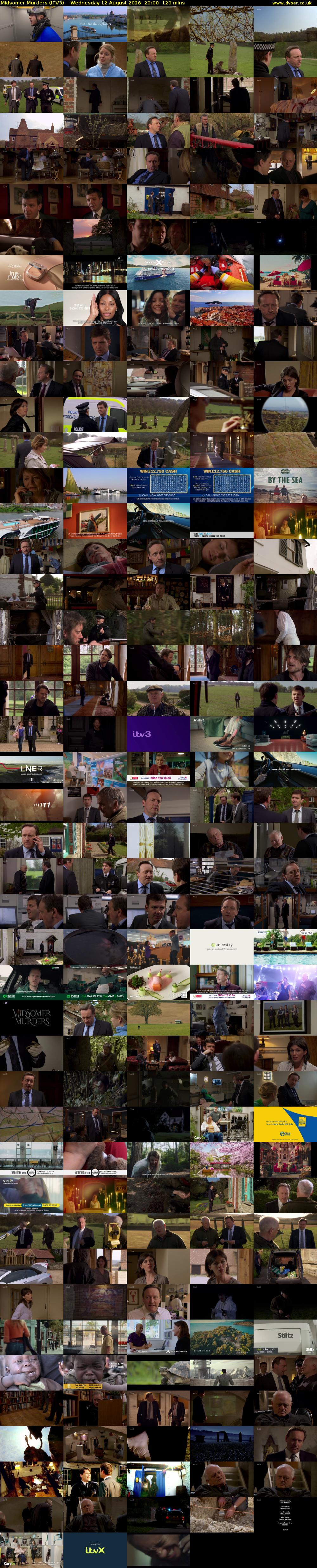 Midsomer Murders (ITV3) Wednesday 12 August 2026 20:00 - 22:00