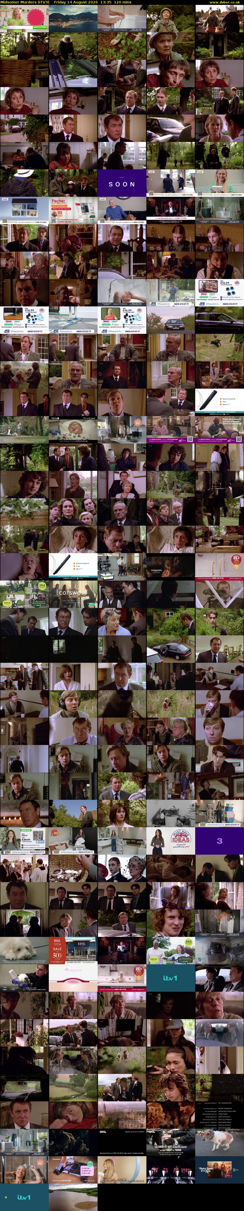 Midsomer Murders (ITV3) Friday 14 August 2026 13:35 - 15:35