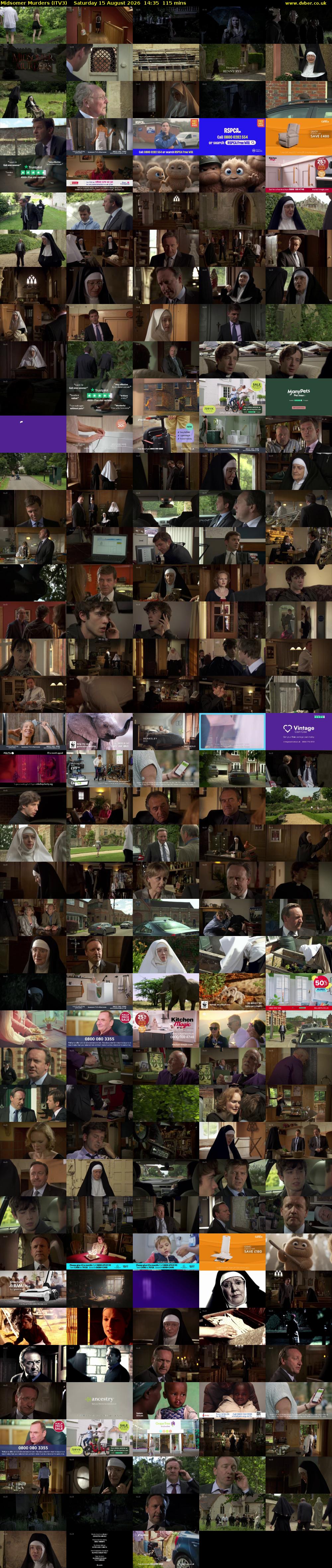 Midsomer Murders (ITV3) Saturday 15 August 2026 14:35 - 16:30
