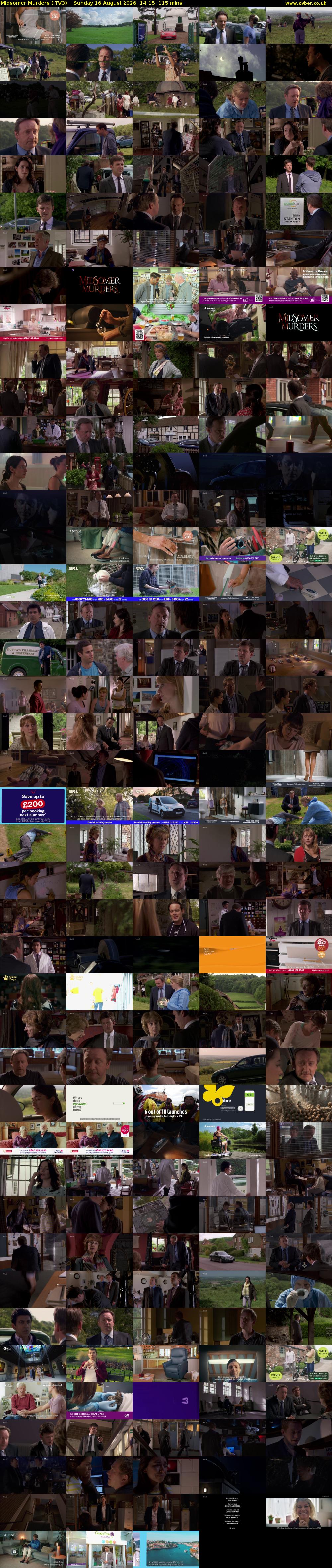 Midsomer Murders (ITV3) Sunday 16 August 2026 14:15 - 16:10
